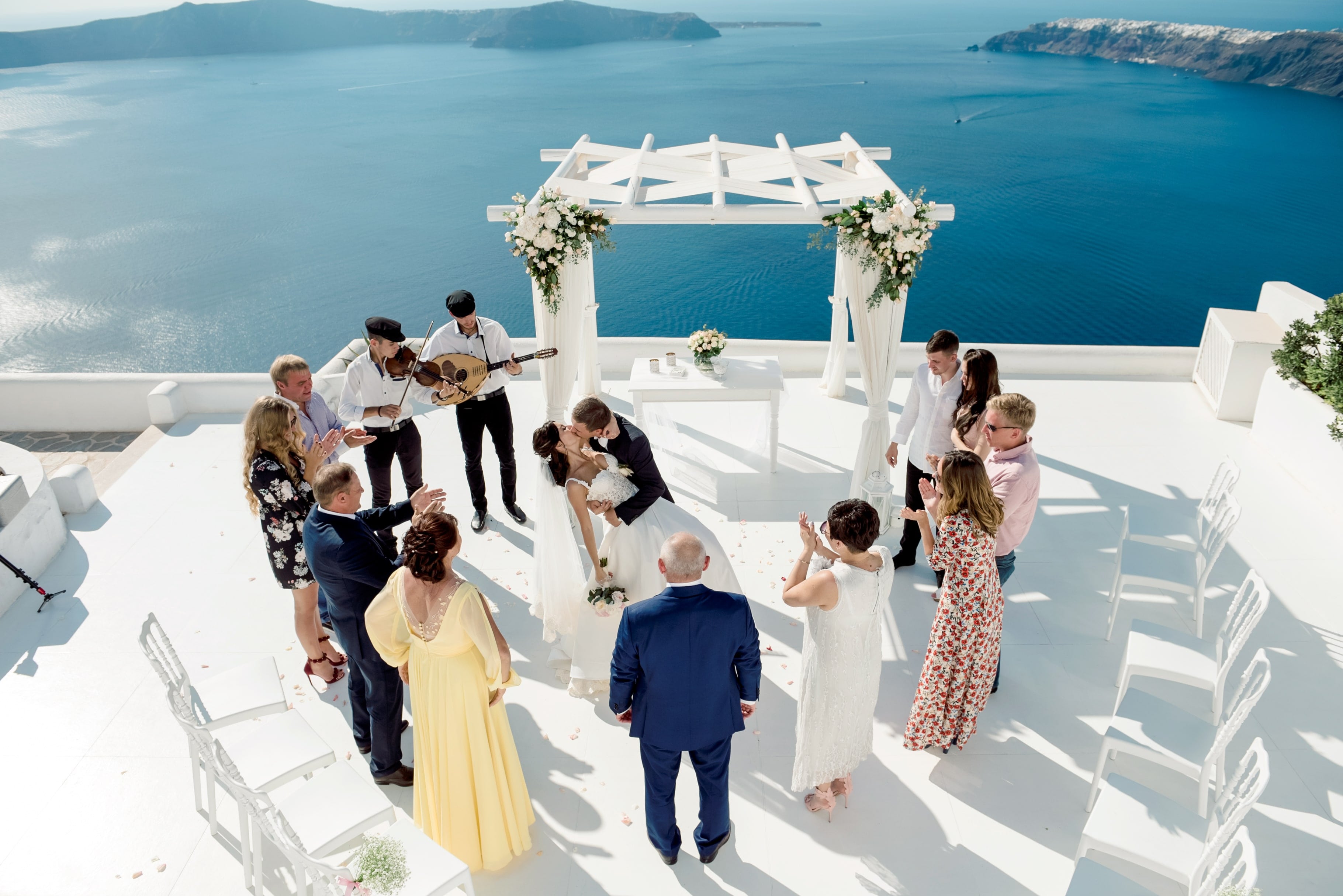 ALENA & DMITRY SANTORINI WEDDING - Mosaic Wedding